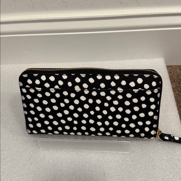 kate spade neda black and white laurel way printed musical dot  wristlet NWT - Picture 3 of 7